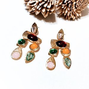 Crystal drop earrings M167